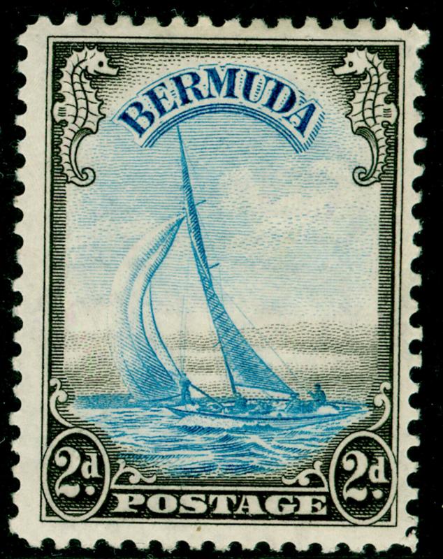 BERMUDA SG112, 2d Light Blue & Sepia, LH MINT. Cat £50.