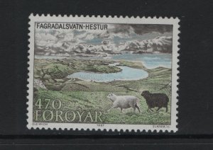 Faroe Islands  #164  MNH  1987   Hestur Island   470o