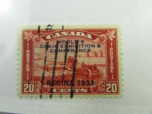 1933 Canada SC #203 WORLD GRAIN EXHIBITION & CONFERENCE used F-VF