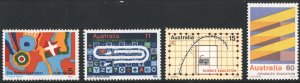 Australia SC#602-605 5¢ - 60¢ Schooling in Australia (1974) MLH