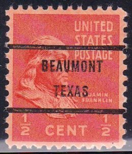 Precancel - Beaumont, TX PSS 803-71 - Bureau Issue