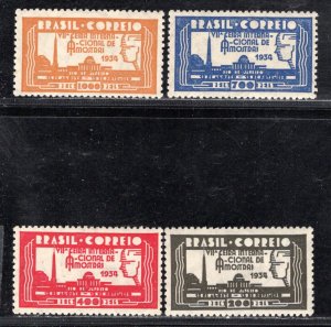 BRAZIL SC# 387-90 FVF/MLH