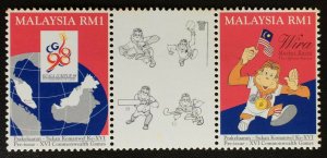 MALAYSIA 1994 16th Commonwealth Games MS MNH slight toning SG#MS548a