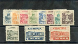 ES-13914 COLOMBIA C134-44(MI 466-76)**VF NH 1945 AIRMAIL SET CV $125