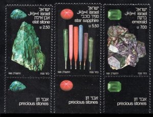 1981 Israel 871-873 Precious Stones 2,40 €