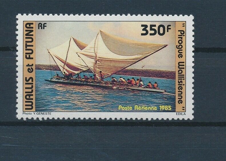 [I179] Wallis Futuna 1985 airmail Pirogue good stamp very fine MNH 