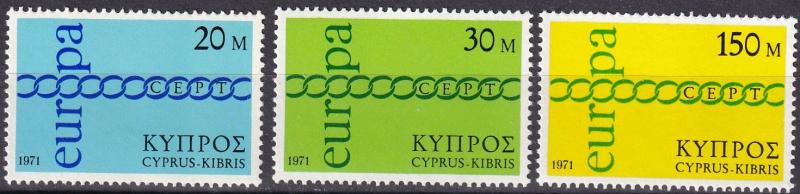 Cyprus #365-7  MNH   CV $2.60  (A19917)