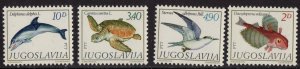 Thematic stamps YUGOSLAVIA 1980 ADRIATIC FAUNA 1929/32 mint