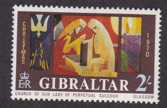 Gibraltar # 240, Christmas, Mint LH, 1/3  Cat.