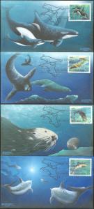 #2508-11 Sea Creatures Beller FDC Set