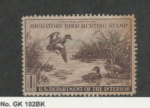 United States, Postage Stamp, #RW9 Used, 1942 Duck Hunting Permit