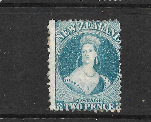 NEW ZEALAND 1864-67  2d   BLUE   FFQ  MLH  P12 1/2 CP A2N7  SG 115 CHALON