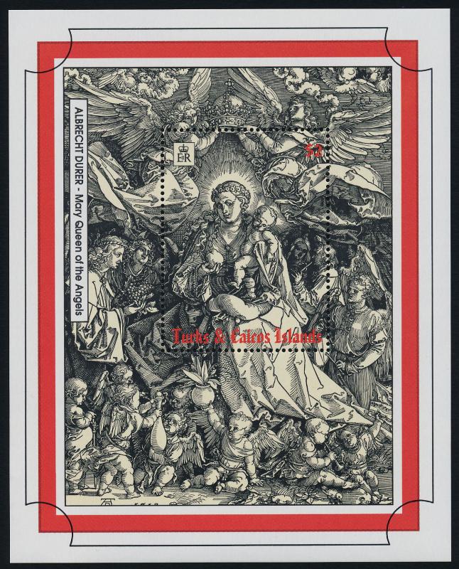 Turks & Caicos Islands 1033 MNH Christmas, Art, Mary, Queen of the Angels