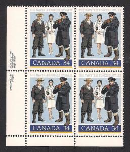 CANADA SC# 1075 F-VF MNH 1985 INSCRIP BK/4 LL