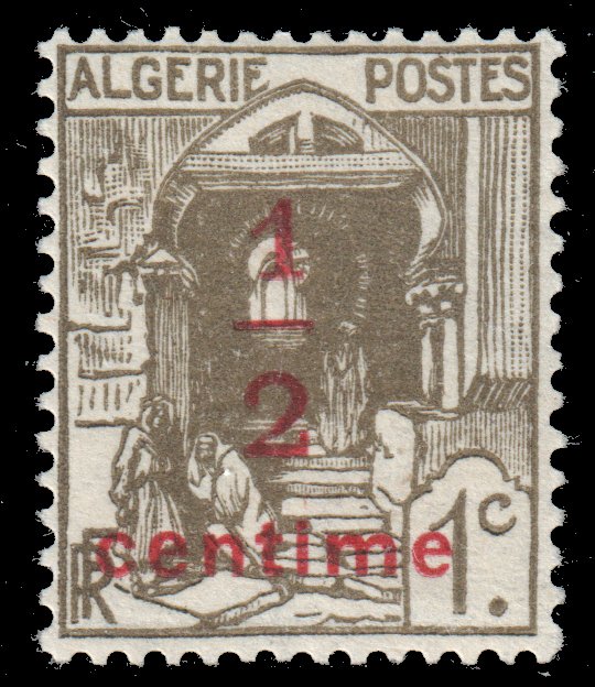 Algeria #P2  MNH - 1/2c on 1c olive Newspaper Stamp (1926)