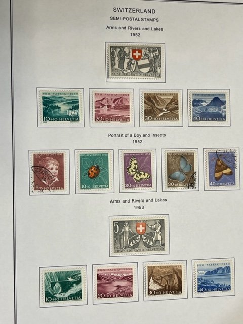 Switzerland collection Semi-postals 1950-1959 mostly MH