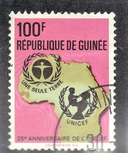 GUINEA SCOTT #592 USED 100fr 1971