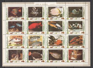 B1112 Umm-Al-Qiwain Fish & Marine Life Fauna 1Sh Mnh