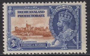 1935 Bechuanaland Protectorate KGV Silver Jubilee 3p MLMH Sc# 119 CV $3.50