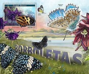 2017 Guinea-Bissau Mnh. Butterflies. Y&T Code: 1298. Michel Code: 9163 / Bl.1582