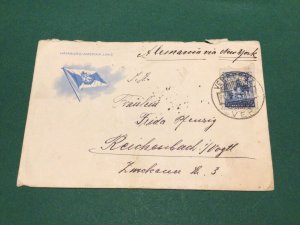 Hamburg America Line Mexico 1924  to Germany  stamps postal cover Ref 62474