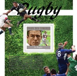 COMORES 2010 SHEET RUGBY SPORTS DEPORTES SERGE BLANCO JONNY WILKINSON cm10223b