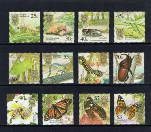 Tuvalu: 2001   Insects Definitive Set, MNH set