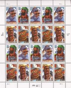 US Stamp - 1996 Folk Heroes, Paul Bunyan - 20 Stamp Sheet #3083-6