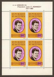 Burkina Faso #C19a NH In Memory of John Kennedy SS