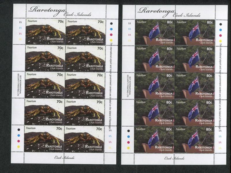 2011 Cook Islands Stamps #1367-1381 Rarotonga Tourism Full Sheet Mint Set of 15