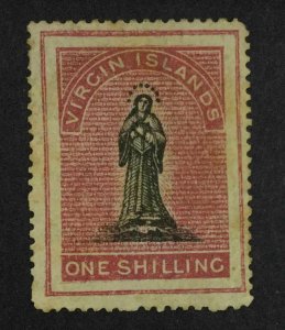 MOMEN: VIRGIN ISLANDS SG #14b NO WMK 1867-70 MINT OG H £325 LOT #64227