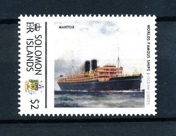 [90548] Solomon Islands  Ships Mantua Ocean Liners P$O  MNH