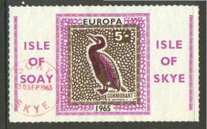 Isle of Soay 1965 Europa (Cormorant) 5s value fine used w...