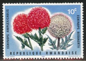 RWANDA Scott 151 MH* Flower stamp