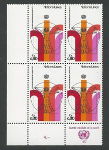 UN-GENEVA  # 24  Health - M.I. Block/4    (1) Mint NH