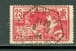 FRANCE 1924 OLYMPICS #199...NICE  CANCELLATION...$0.80