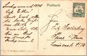 German SW Africa 1909 Postcard Swakopmund - F62619