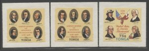 Tonga 1976 American Bicentennial set Sc# 377/CO110 NH