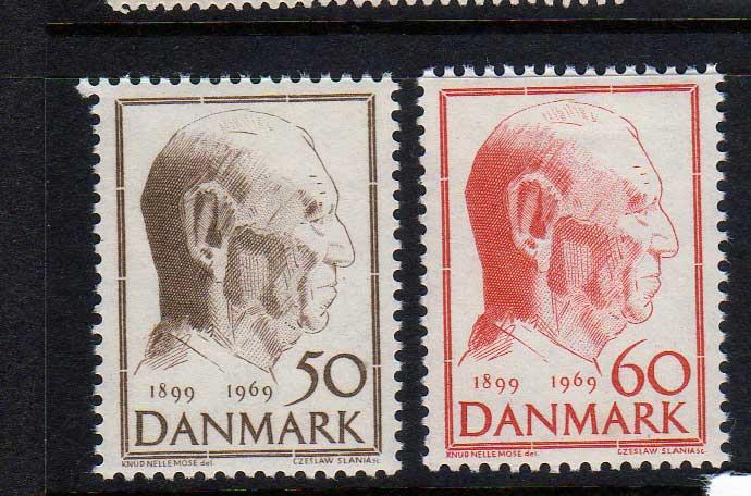 Denmark Scott 454-55 MNH!