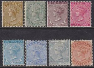 Bermuda 1883-1904 SC 18-25 Mint Set 
