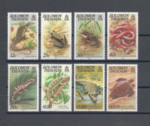 BRITISH SOLOMON ISLANDS 1979/83 SG 394bw/403cb MNH Cat £7.50