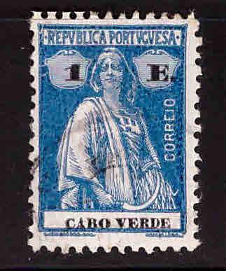 Cape Verde Scott 183r Used Ceres stamp