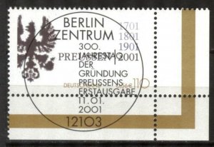 Germany 2001 300 Years of Foundation of the Kingdom of Prussia Used / CTO