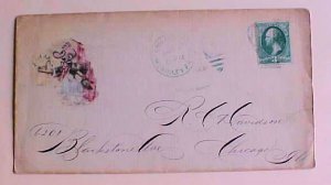 US LARGE HARP CANCEL CHICAGO McKINLEY PARK 17 MARCH 1931 FIRST DAY CANCEL