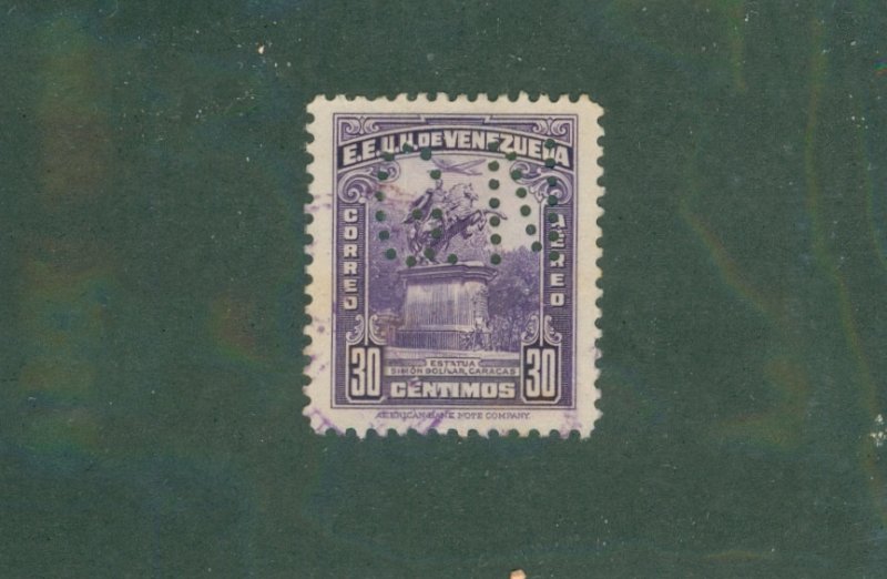 VENEZUELA C149 Punched G.N USED BIN $0.50