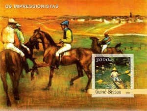 GUINEA BISSAU - 2003 -  Impressionist Art - Perf Souv Sheet -Mint Never Hinged