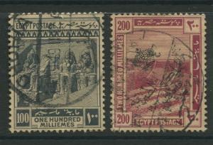 Egypt - Scott 90-91 - Definitive Issue -1922 - FU - Set of 2 Stamps