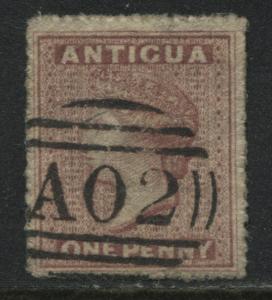 Antigua 1863 1d dull rose used      E