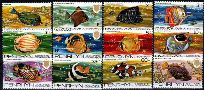 Penrhyn Island #50-61 MNH CV $8.80 (X1288)