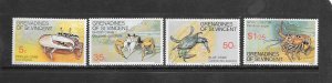 ST VINCENT GRENADINES  #119-2  CRABS  MNH